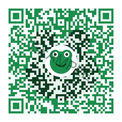 Example of the stylized Toad Hunt QR to look for