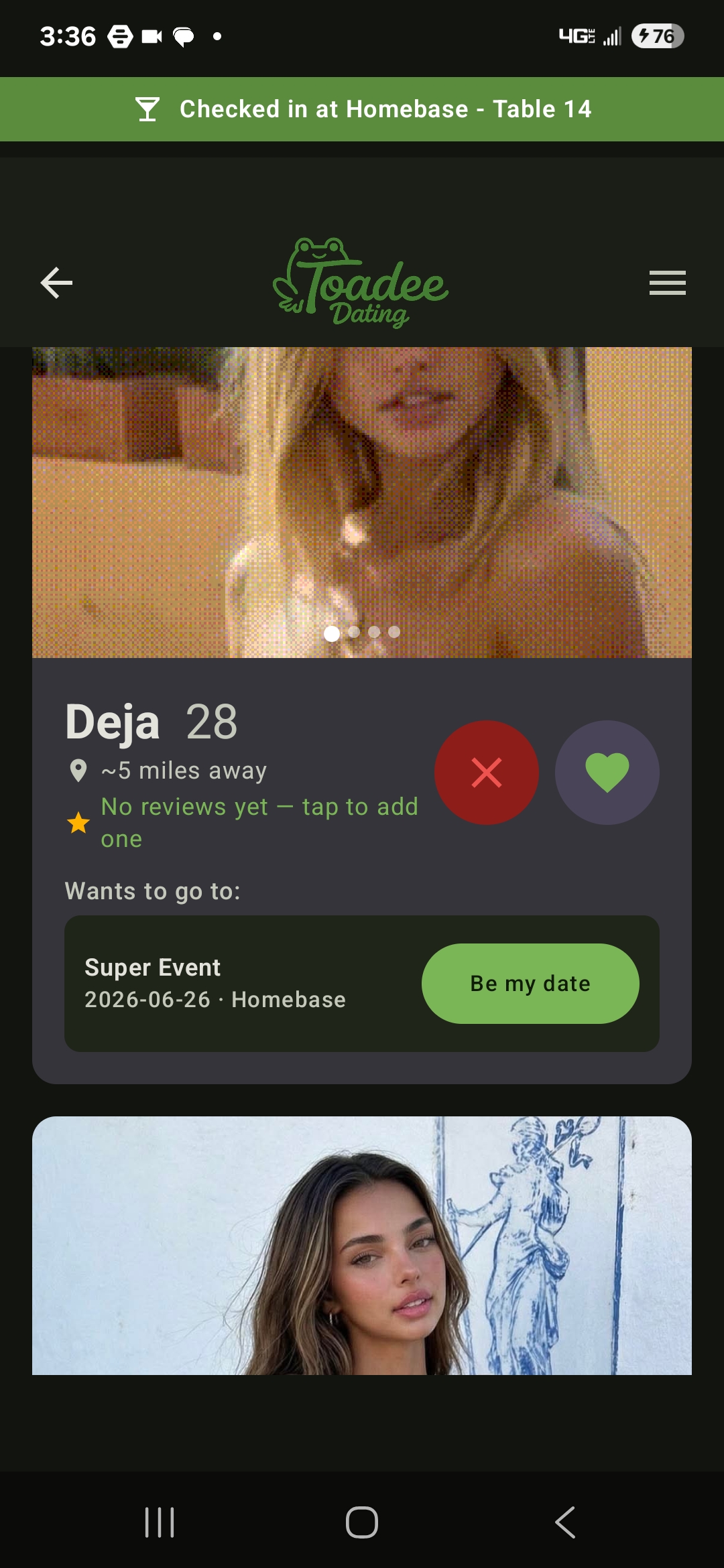 Dating — Toadee customer app